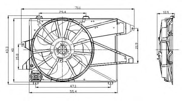 Ventilator, radiator