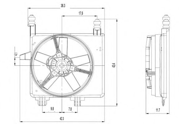 Ventilator, radiator