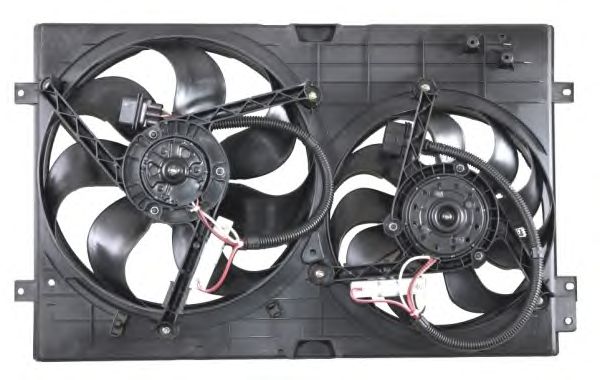 Ventilator, radiator VW GOLF 4/SKODA OCTAVIA 220/60W +AC