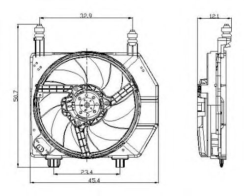 Ventilator, radiator