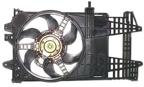 Ventilator, radiator FIAT PUNTO 1,2 02-06 160W +AC