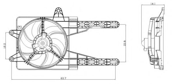 Ventilator, radiator