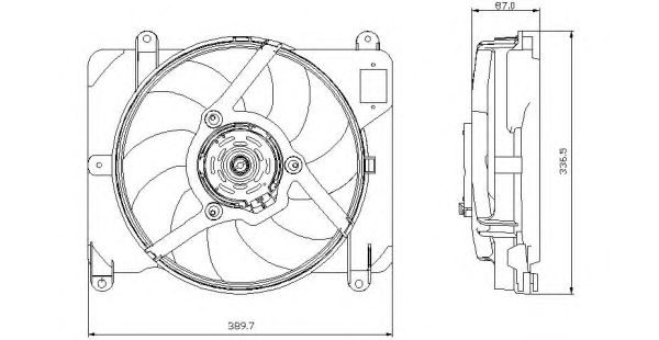 Ventilator, radiator