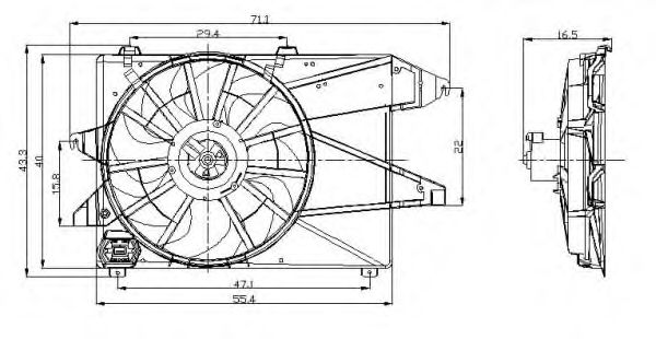 Ventilator, radiator