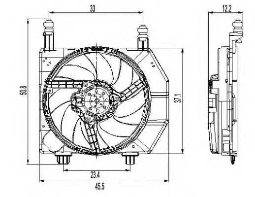 Ventilator, radiator