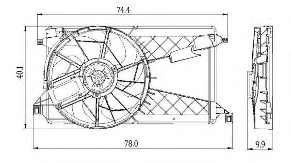 Ventilator, radiator