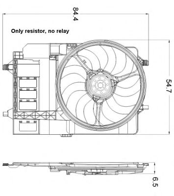 Ventilator, radiator