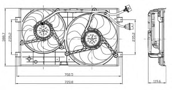 Ventilator, radiator