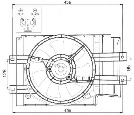 Ventilator, radiator NISSAN MICRA