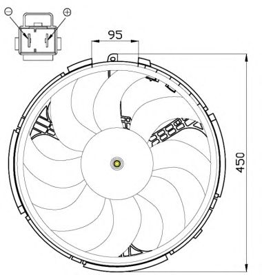 Ventilator, radiator