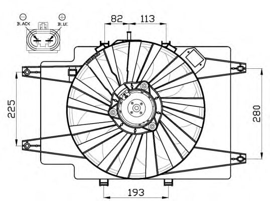 Ventilator, radiator