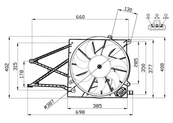 Ventilator, radiator