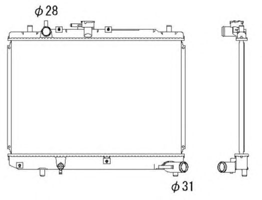 Radiator, racire motor MAZDA 121 1,1/1,3 87-96