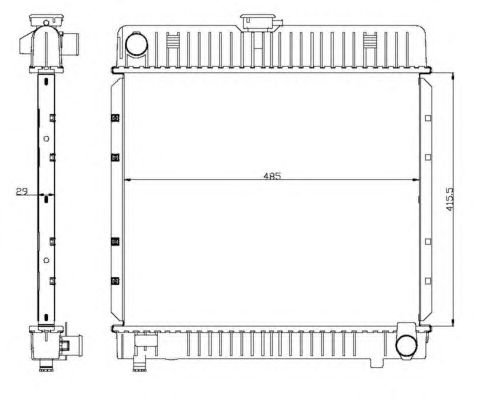 Radiator, racire motor MERCEDES-BENZW123 200/230 76-