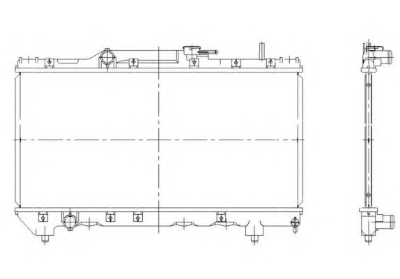 Radiator, racire motor TOYOTA CARINA E 1,6 92-97 +/-AC