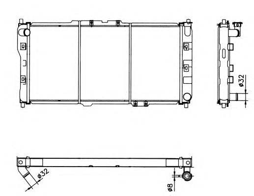 Radiator, racire motor MAZDA 323/MX-3 94-