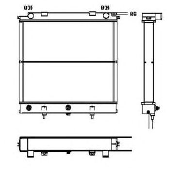 Radiator, racire motor LAND ROVER RANGE ROVER 2,5D 94-