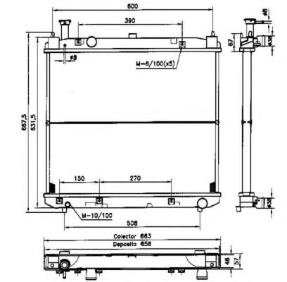 Radiator, racire motor TOYOTA HIACE 01-