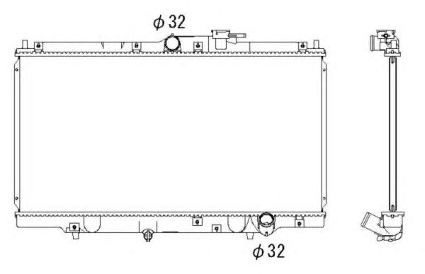 Radiator, racire motor HONDA ACCORD 2,0 16V 93-00