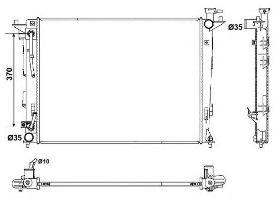 Radiator, racire motor HYUNDAI IX35/SPORTAGE 2,0 10-