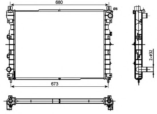 Radiator, racire motor LAND ROVER FREELANDER 00-06