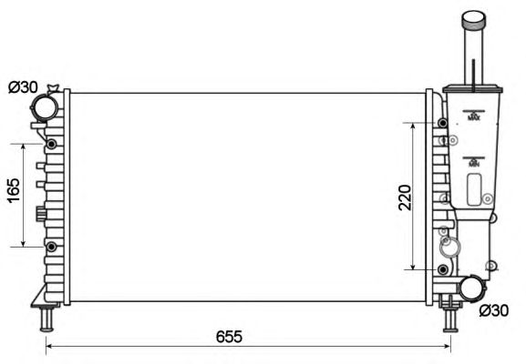 Radiator, racire motor FIAT PUNTO 1,2 02-