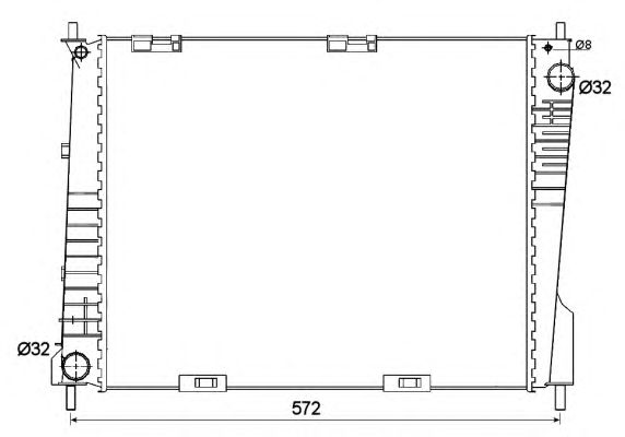 Radiator, racire motor RENAULT CLIO/MODUS 1,4-1,6 04-