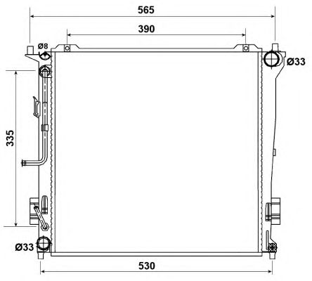 Radiator, racire motor HYUNDAI I-SERIA 08-, KIA CEED 07-, CEED 07-