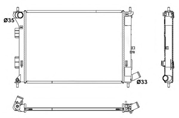 Radiator, racire motor HYUNDAI ELANTRA 11-