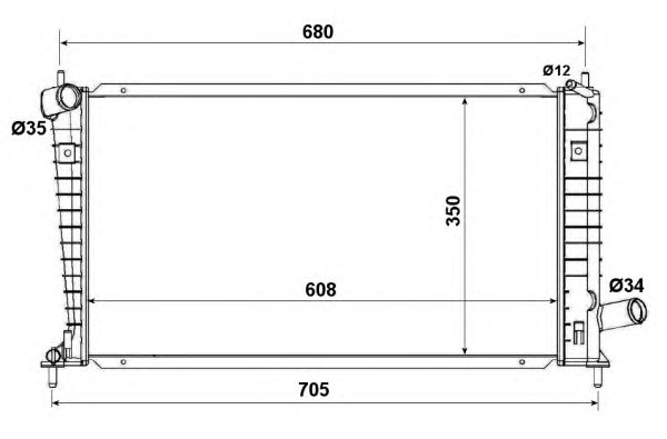 Radiator, racire motor SAAB 9-5 2001-2010