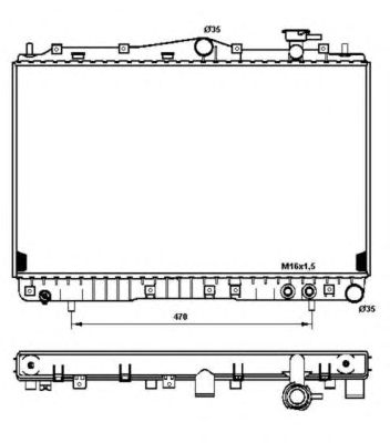 Radiator, racire motor HYUNDAI SONATA 2,0/3,0 96-