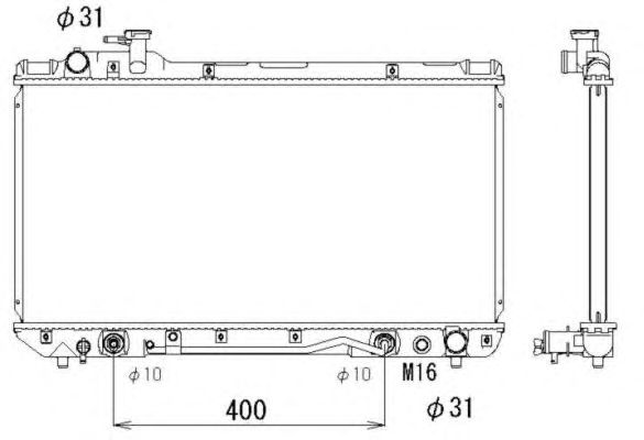 Radiator, racire motor TOYOTA RAV-4 2,0 94- AUTOMAT