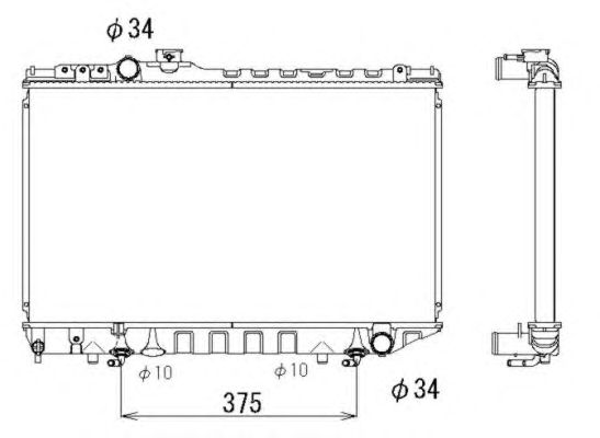 Radiator, racire motor TOYOTA SUPRA 3,0 86-