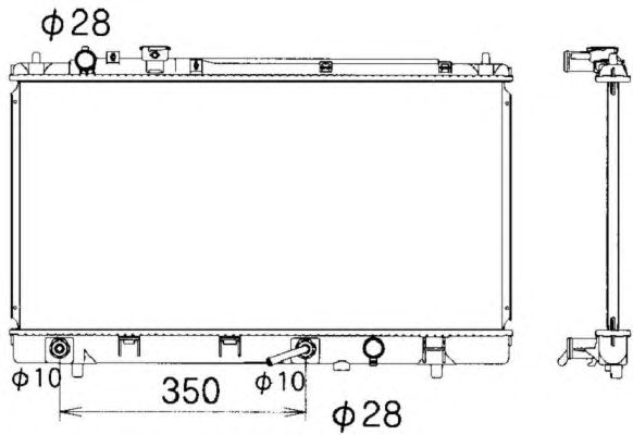 Radiator, racire motor MAZDA PREMACY 1,9/2,0 99-