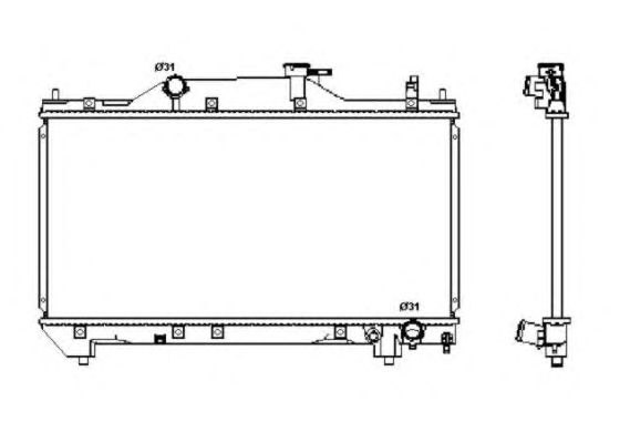 Radiator, racire motor TOYOTA AVENSIS 1,6-2,0VVT-I 00-