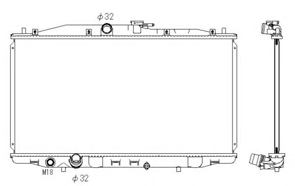 Radiator, racire motor HONDA ACCORD 2,0 03-