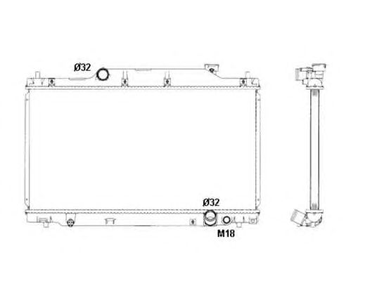 Radiator, racire motor HONDA CIVIC 2,0 01- TYPE-R