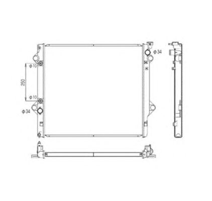 Radiator, racire motor TOYOTA LAND CRUISER 4,0 03-09