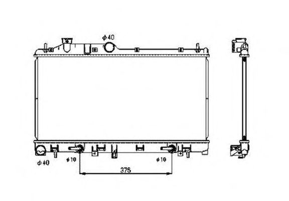 Radiator, racire motor SUBARU LEGACY 2,0/2,5 03-