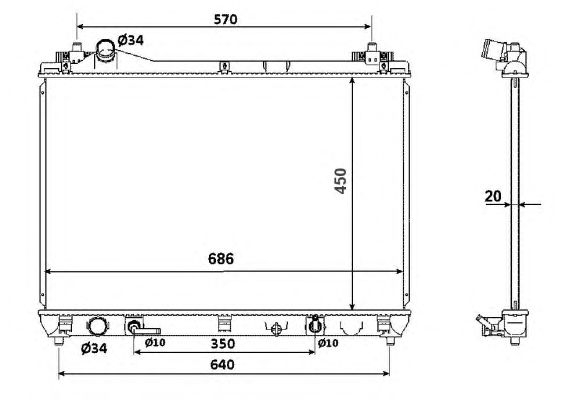 Radiator, racire motor SUZUKI GRAND VITARA 2,0 05-