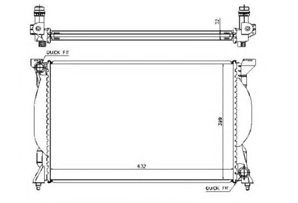 Radiator, racire motor AUDI A4 1,6/1,8T/2,4 01-04