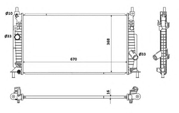 Radiator, racire motor MAZDA 3 09- 1,6MZR/2,0