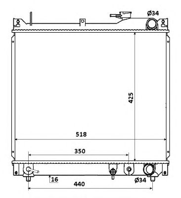 Radiator, racire motor SUZUKI GRAND VITARA 1,6B 98- AUTOMAT