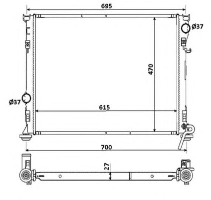 Radiator, racire motor CHRYSLER 300C 04-