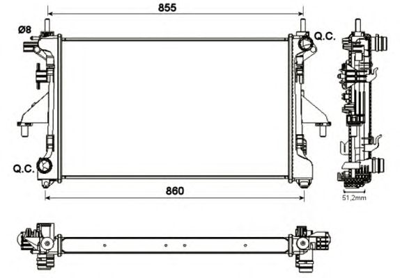 Radiator, racire motor