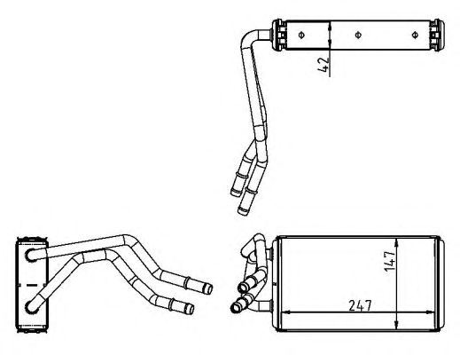 Schimbator caldura, incalzire habitaclu FORD TRANSIT 06-