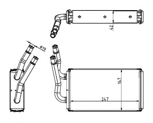 Schimbator caldura, incalzire habitaclu FORD TRANSIT 06- TDCI