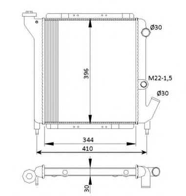 Radiator, racire motor RENAULT 5/11/9 84-