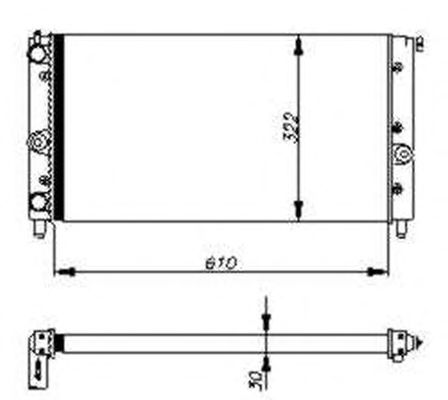 Radiator, racire motor FIAT UNO, DUNA 84-