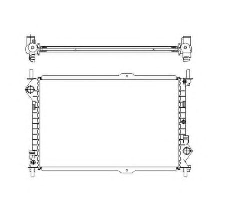 Radiator, racire motor FORD TRANSIT CONNECT 1,8TDCI